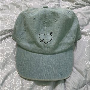 Pacsun heart denim hat